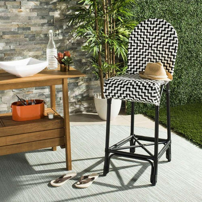 Safavieh - Tilden Barstool - Black - White - PAT4021A veiw 3