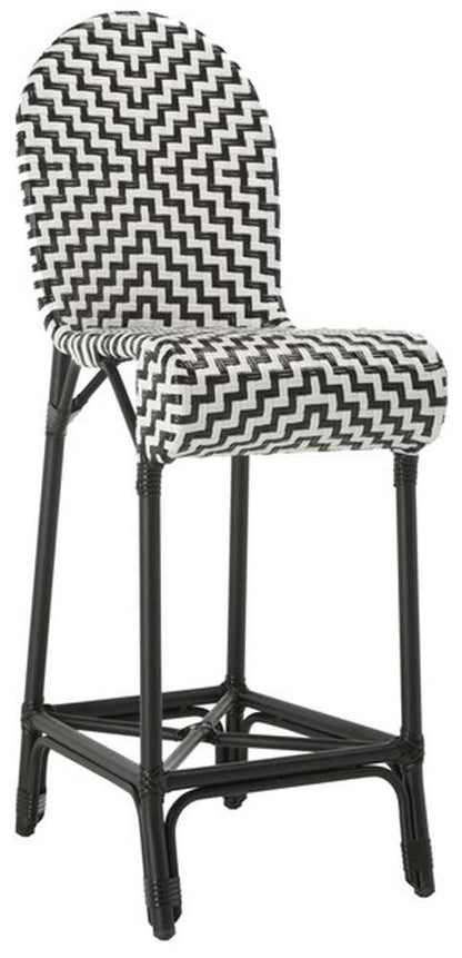 Safavieh - Tilden Barstool - Black - White - PAT4021A veiw 4