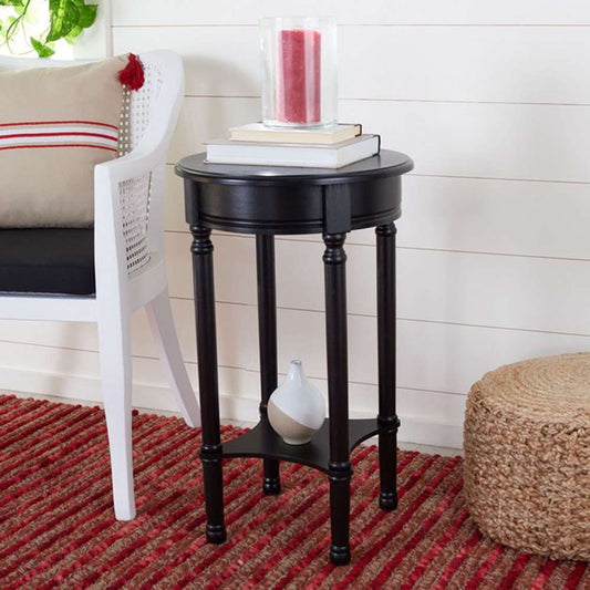Safavieh - Tinsley Round Accent Table - Black - ACC5717B veiw 2