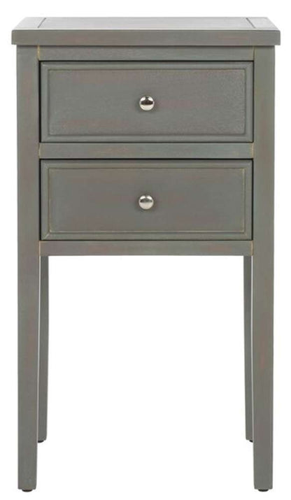 Safavieh - Toby Accent Table W Storage Drwrs - Ash Grey - AMH6625A veiw 1