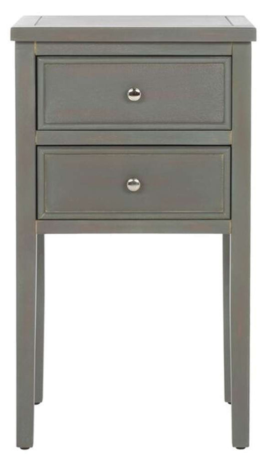 Safavieh - Toby Accent Table W Storage Drwrs - Ash Grey - AMH6625A veiw 1
