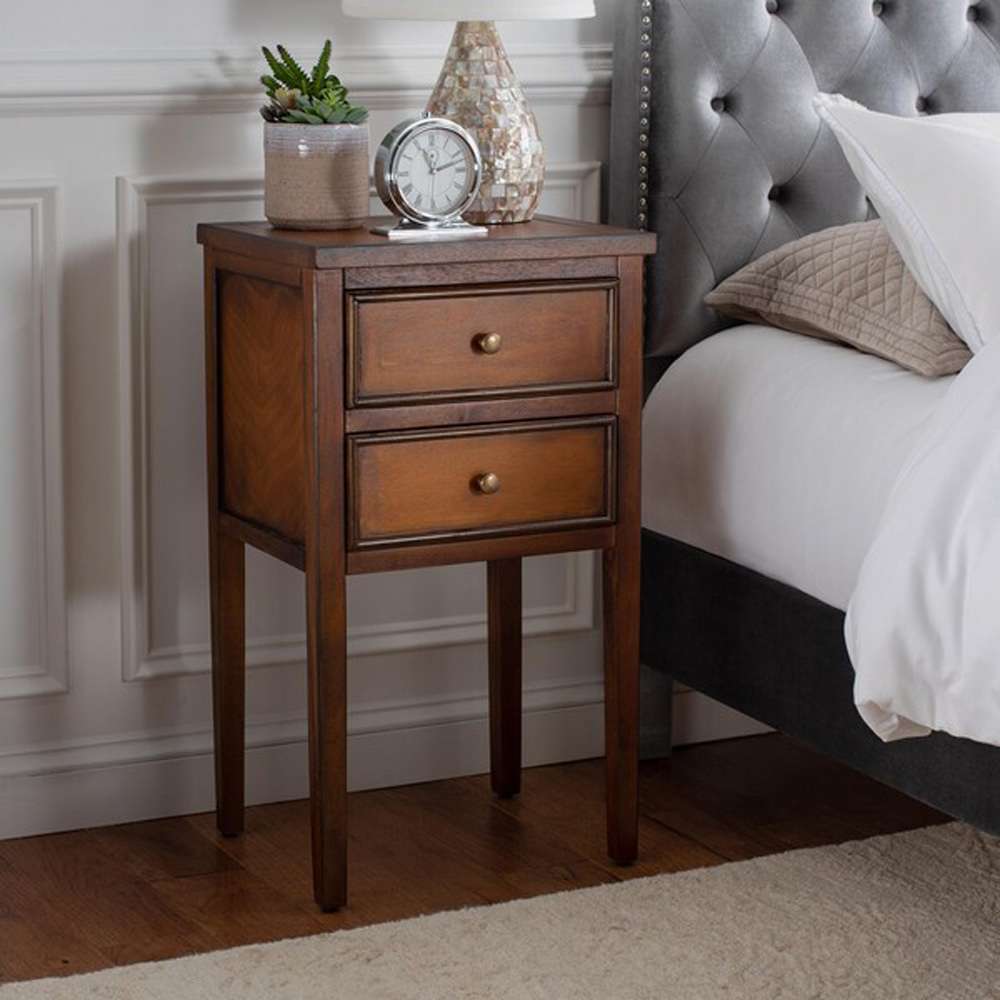 Safavieh - Toby Accent Table W Storage Drwrs - Brown - AMH6625F view 2