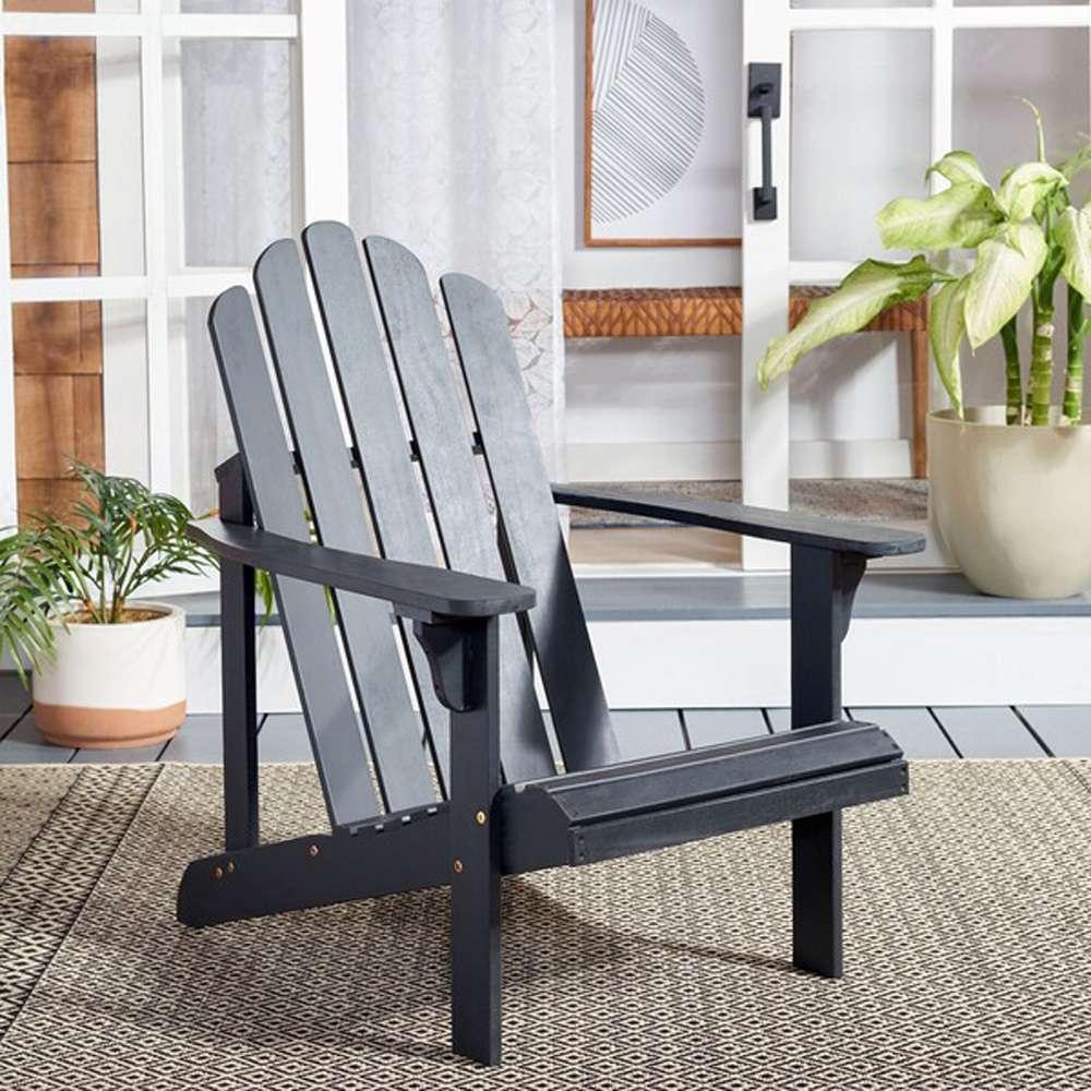 Safavieh - Topher Adirondack Chair - Black - PAT7027D veiw 2