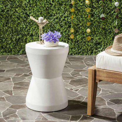 Safavieh - Torre In/Outdoor Accent Stool - Ivory - VNN1001B veiw 2