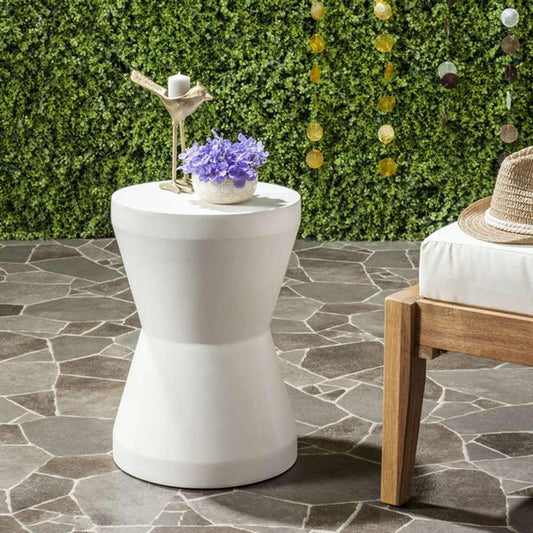 Safavieh - Torre In/Outdoor Accent Stool - Ivory - VNN1001B veiw 2