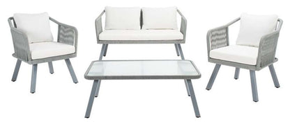 Safavieh - Torsla 4Pc Rope Living Set - Grey - Beige - PAT7520A veiw 1