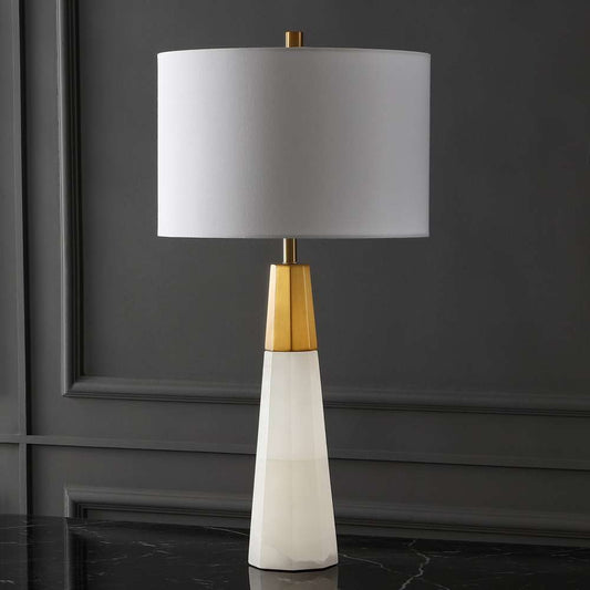 Safavieh - Couture - Toto Alabaster Table Lamp - White - Gold - CTL1041A veiw 1