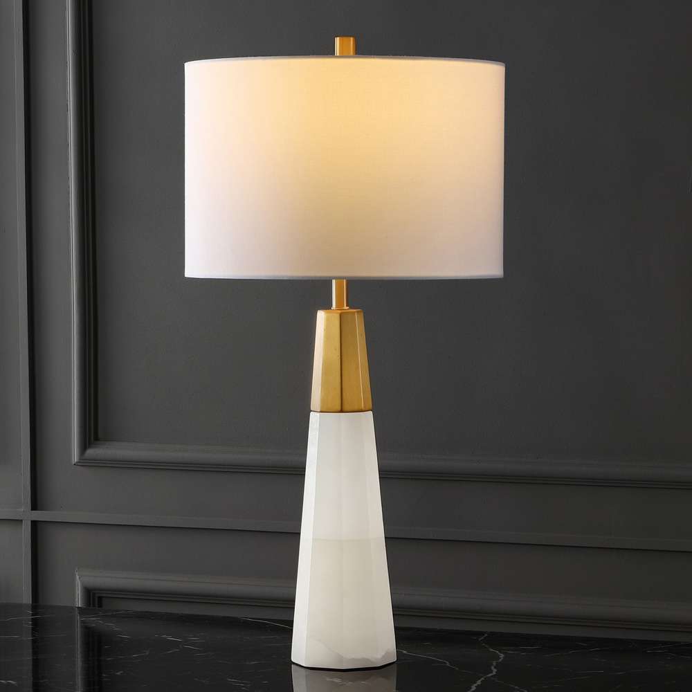 Safavieh - Couture - Toto Alabaster Table Lamp - White - Gold - CTL1041A veiw 2
