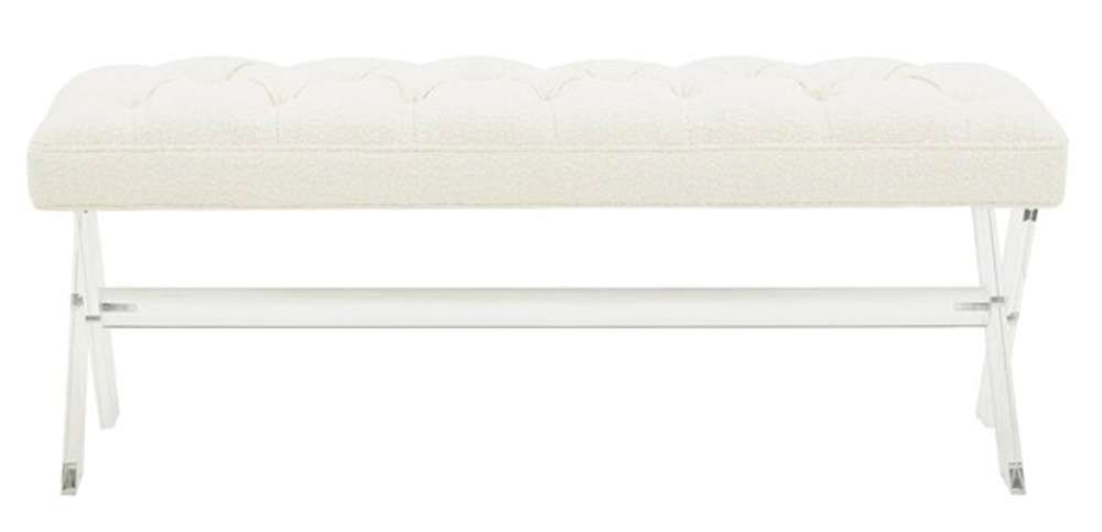 Safavieh - Couture - Tourmaline Acrylic Bench - Ivory - SFV4722F veiw 1