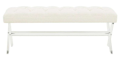 Safavieh - Couture - Tourmaline Acrylic Bench - Ivory - SFV4722F veiw 1