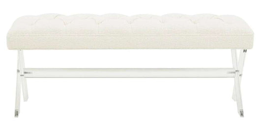 Safavieh - Couture - Tourmaline Acrylic Bench - Ivory - SFV4722F veiw 1