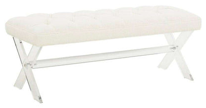 Safavieh - Couture - Tourmaline Acrylic Bench - Ivory - SFV4722F veiw 3