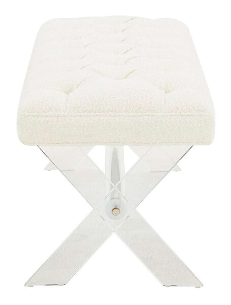 Safavieh - Couture - Tourmaline Acrylic Bench - Ivory - SFV4722F veiw 4