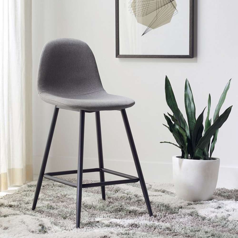Safavieh - Travis Counter Stool - Dark Grey - Black - BST2001A veiw 2