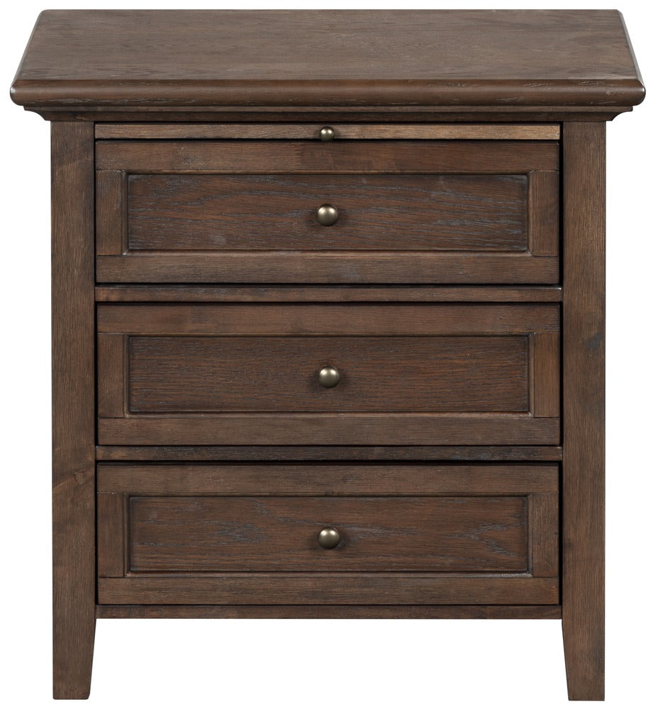 Safavieh - Trevor 3 Drawer Wood Nightstand / Dark Walnut - SFV2231B view 1