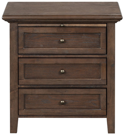 Safavieh - Trevor 3 Drawer Wood Nightstand / Dark Walnut - SFV2231B view 1