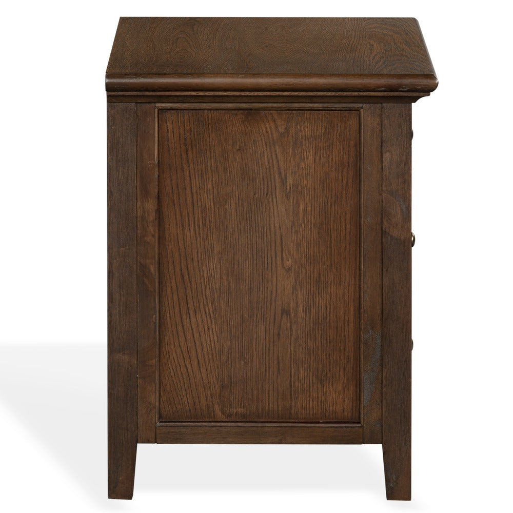 Safavieh - Trevor 3 Drawer Wood Nightstand / Dark Walnut - SFV2231B view 3
