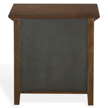Safavieh - Trevor 3 Drawer Wood Nightstand / Dark Walnut - SFV2231B view 4
