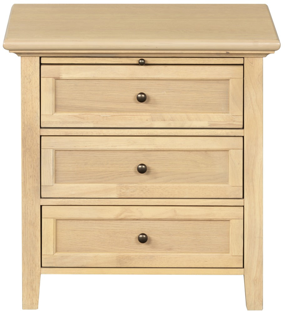 Safavieh - Trevor 3 Drawer Wood Nightstand / Oak - SFV2231A view 1