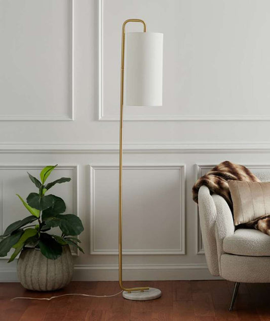 Safavieh - Troilus 64in Floor Lamp - Gold - White Marble - FLL7005A veiw 1
