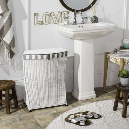 Safavieh - Trotter Laundry Basket - White - HAC6002A veiw 2