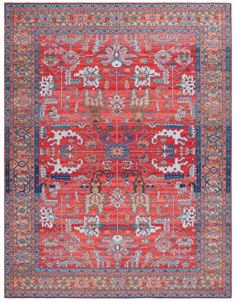 Safavieh - Tucson 152P Rust Navy (Machine Washable & Slip Resistant) - 6