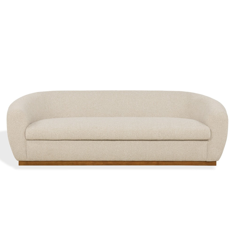 Safavieh - Tylah Boucle Sofa / Beige / Walnut - SFV7520A view 1