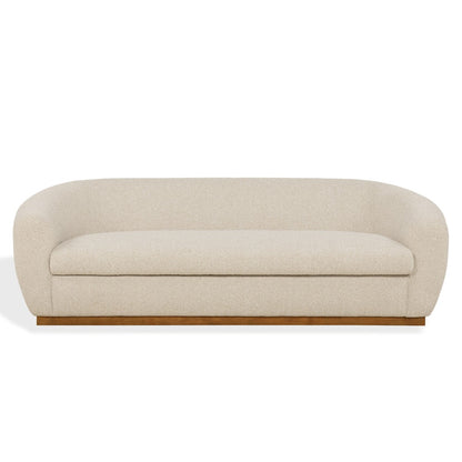 Safavieh - Tylah Boucle Sofa / Beige / Walnut - SFV7520A view 1