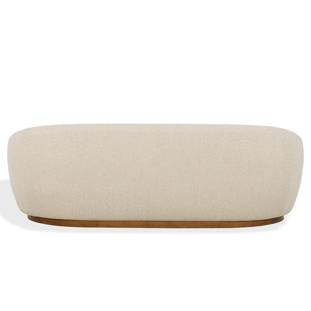 Safavieh - Tylah Boucle Sofa / Beige / Walnut - SFV7520A view 4