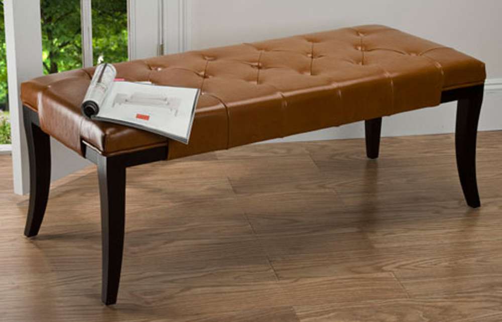 Safavieh - Tyler Bench - Saddle - HUD4069C veiw 2