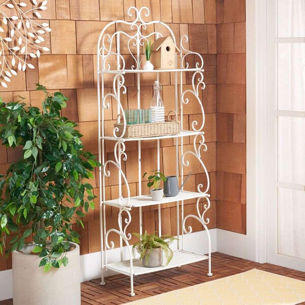 Safavieh - Tyrique 4 Tier Shelf Unit - Antique White - PAT5033A veiw 2