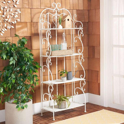 Safavieh - Tyrique 4 Tier Shelf Unit - Antique White - PAT5033A veiw 2