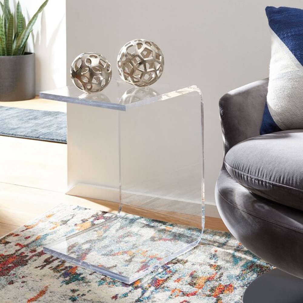 Safavieh - Upton Acrylic Side Table - Clear - ACC8001A veiw 2