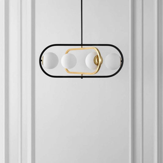 Safavieh - Urbana 4 Lt 26.75in Pendant - Black - Brass - PND4194A veiw 1