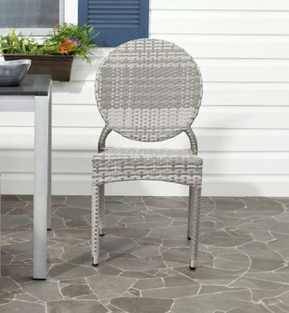 Safavieh - Valdez Stackable Side Chair - Grey  (Set of 2) - FOX5204B-SET2 veiw 1