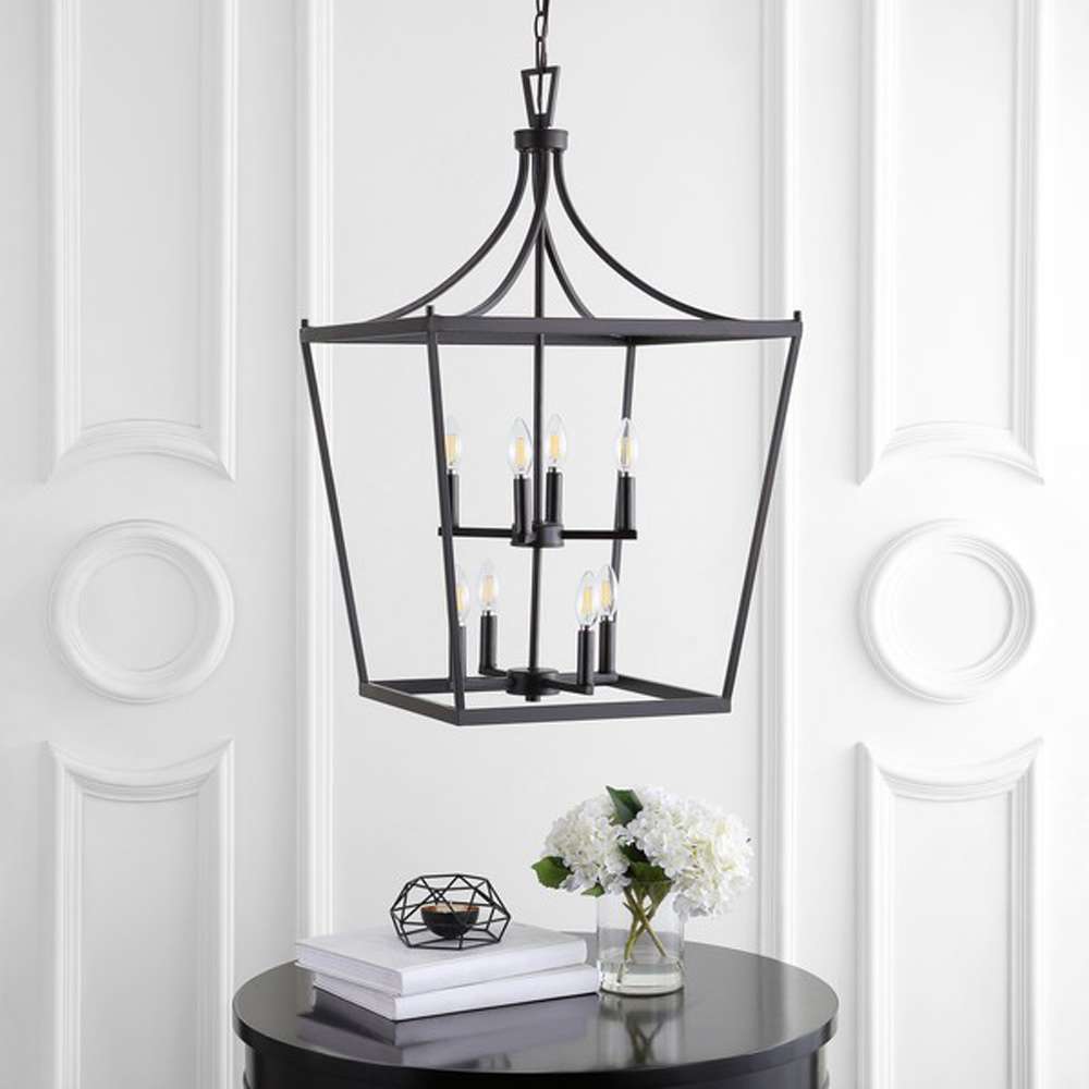 Safavieh - Vallor 8Lt 20 Inch Pendant - Oil Rub Bronze - PND4092A veiw 1