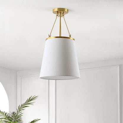 Safavieh - Valor 12 Inch Pendant - Gold - White - PND4133A veiw 1