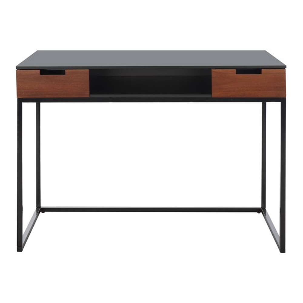 Safavieh - Vance 2 Drawer 1 Shelf Desk - Black - Brown - DSK5013A veiw 1