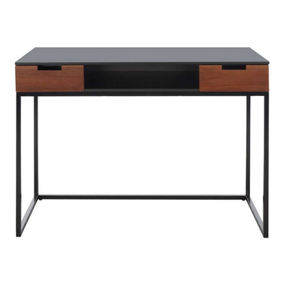 Safavieh - Vance 2 Drawer 1 Shelf Desk - Black - Brown - DSK5013A veiw 1