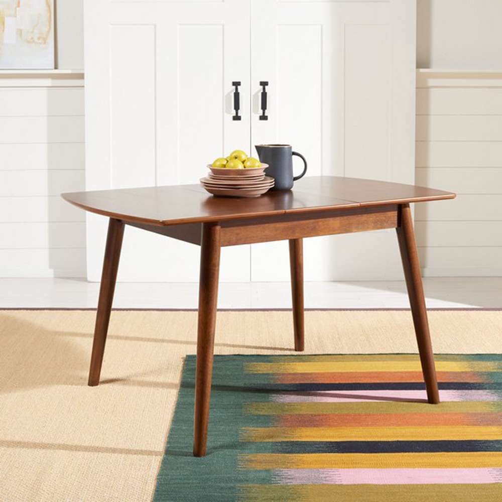 Safavieh - Varda Manual Extension Dining Table - Walnut - DTB1402A veiw 3