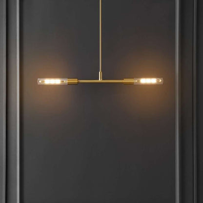 Safavieh - Vasei 2 Lt 34in Pendant - Brass - Clear - PND4179A veiw 2