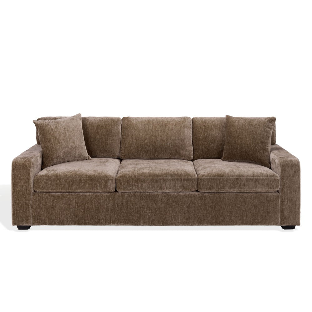Safavieh - Vasquez Chenille 3 Seat Sofa / Brown - SFV6119B view 1