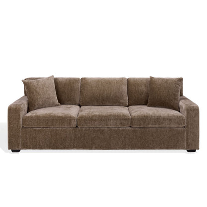 Safavieh - Vasquez Chenille 3 Seat Sofa / Brown - SFV6119B view 1