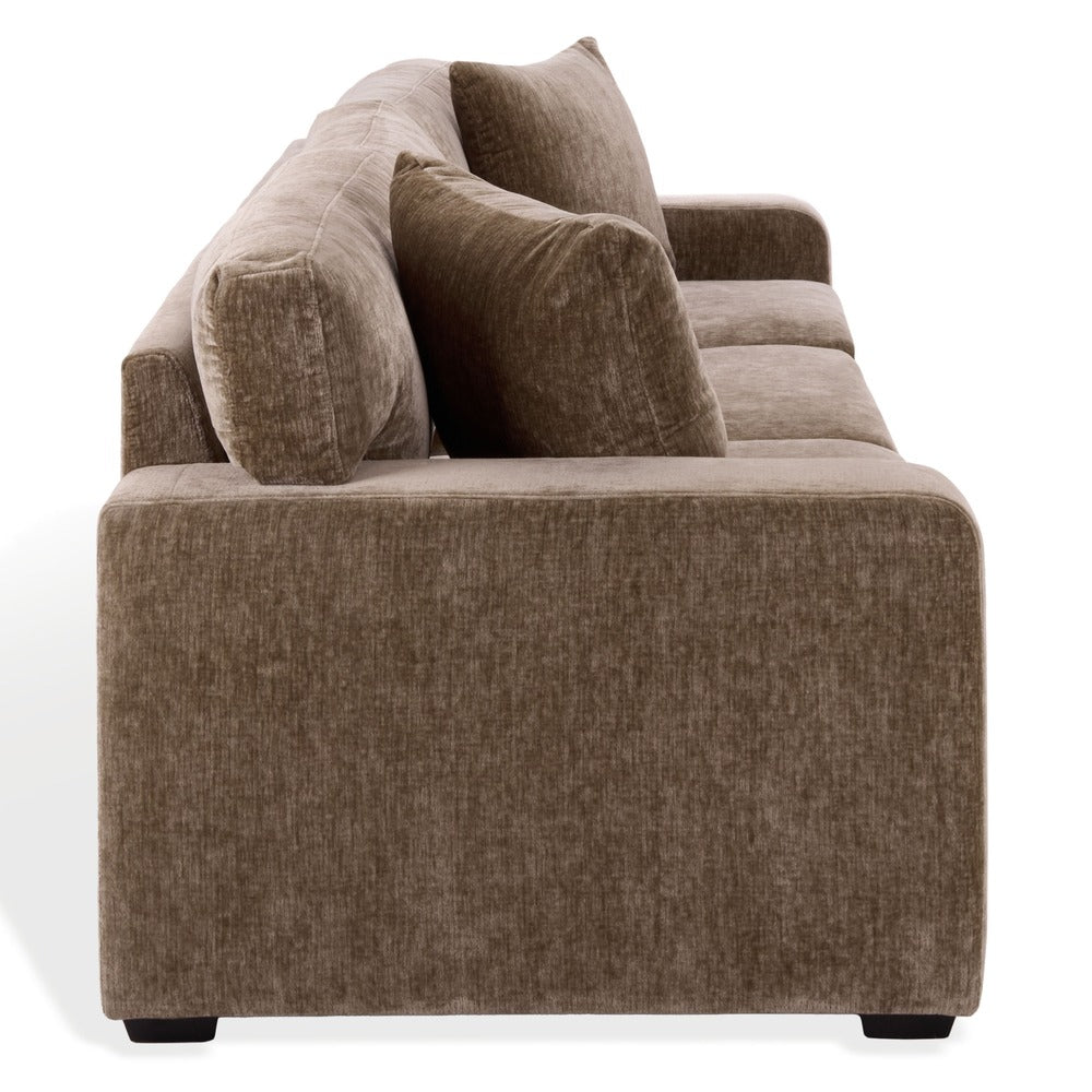 Safavieh - Vasquez Chenille 3 Seat Sofa / Brown - SFV6119B view 4