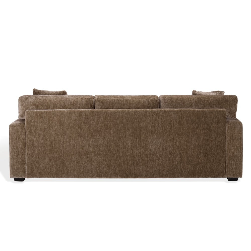 Safavieh - Vasquez Chenille 3 Seat Sofa / Brown - SFV6119B view 5