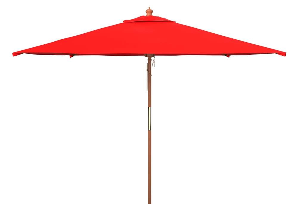 Safavieh - Velop 7.5Ft Wood Umbrella - Red - PAT8409D veiw 1