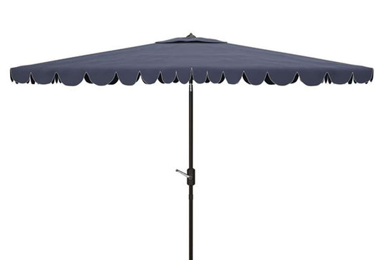 Safavieh - Venice 6.5X10 Rect Umbrella - Navy - White - PAT8310A veiw 1