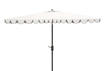 Safavieh - Venice 6.5X10 Rect Umbrella - White - Black - PAT8310E veiw 1