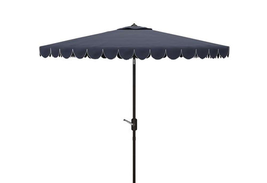Safavieh - Venice 7.5Square Umbrella - Navy - White - PAT8410A veiw 1