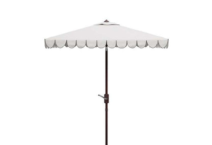 Safavieh - Venice 7.5Square Umbrella - White - Black - PAT8410E veiw 1